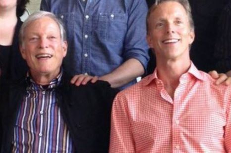 Martin Rabbett with his ex-husband Richard Chamberlain
